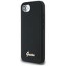 Etui Guess Silicone Script Metal Logo    MagSafe do iPhone 16e / 17e czarny na NearMe.pl