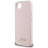 Etui Guess Silicone Script Metal Logo    MagSafe do iPhone 16e / 17e różowy na NearMe.pl