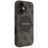 Etui Guess 4G Circle Classic Logo        MagSafe do iPhone 16 brązowy na NearMe.pl