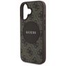 Etui Guess 4G Circle Classic Logo        MagSafe do iPhone 16 brązowy na NearMe.pl