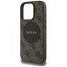 Etui Guess 4G Circle Classic Logo        MagSafe do iPhone 16 Pro brązowy na NearMe.pl