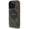 Etui Guess 4G Circle Classic Logo        MagSafe do iPhone 16 Pro brązowy na NearMe.pl