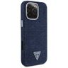 Etui Guess Denim Triangle Logo MagSafe   do iPhone 16 Pro niebieski na NearMe.pl