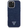 Etui Guess Denim Triangle Logo MagSafe   do iPhone 16 Pro niebieski na NearMe.pl