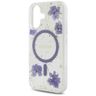 Etui Guess Resin Flowers Glitter MagSafe do iPhone 16 fioletowy na NearMe.pl