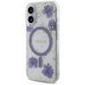 Etui Guess Resin Flowers Glitter MagSafe do iPhone 16 fioletowy na NearMe.pl