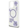 Etui Guess Resin Flowers MagSafe do      iPhone 16 Pro fioletowy na NearMe.pl