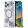 Etui Guess Resin Flowers MagSafe do      iPhone 16 Pro fioletowy na NearMe.pl