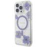 Etui Guess Resin Flowers MagSafe do      iPhone 16 Pro fioletowy na NearMe.pl