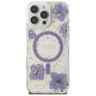 Etui Guess Resin Flowers MagSafe do      iPhone 16 Pro Max fioletowy na NearMe.pl