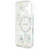 Etui Guess Resin Flowers Glitter MagSafe do iPhone 16 turkusowy na NearMe.pl