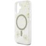 Etui Guess Resin Flowers Glitter MagSafe do iPhone 16 beżowy na NearMe.pl