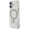 Etui Guess Resin Flowers Glitter MagSafe do iPhone 16 beżowy na NearMe.pl
