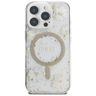 Etui Guess Resin Flowers Glitter MagSafe do iPhone 16 Pro  beżowy na NearMe.pl