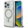Etui Guess Resin Flowers Glitter MagSafe do iPhone 16 Pro Max beżowy na NearMe.pl
