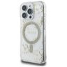 Etui Guess Resin Flowers Glitter MagSafe do iPhone 16 Pro Max beżowy na NearMe.pl