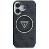 Etui Guess IML Metal Glitter 4G Circle   Triangle MagSafe do iPhone 16 czarny na NearMe.pl