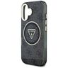 Etui Guess IML Metal Glitter 4G Circle   Triangle MagSafe do iPhone 16 czarny na NearMe.pl