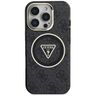 Etui Guess IML Metal Glitter 4G Circle   Triangle MagSafe do iPhone 16 Pro czarny na NearMe.pl