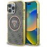 Etui Guess IML Metal Glitter 4G Circle   Triangle MagSafe do iPhone 16 Pro Max brązowy na NearMe.pl