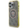 Etui Guess IML Metal Glitter 4G Circle   Triangle MagSafe do iPhone 16 Pro Max brązowy na NearMe.pl