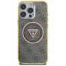Etui Guess IML Metal Glitter 4G Circle   Triangle MagSafe do iPhone 16 Pro Max brązowy na NearMe.pl