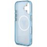 Etui Guess IML Metal Glitter 4G Circle   Triangle MagSafe do iPhone 16 niebieski na NearMe.pl