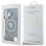 Etui Guess IML Metal Glitter 4G Circle   Triangle MagSafe do iPhone 16 niebieski na NearMe.pl