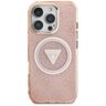 Etui Guess IML Metal Glitter 4G Circle   Triangle MagSafe do iPhone 16 Pro Max różowy na NearMe.pl