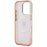 Etui Guess IML Metal Glitter 4G Circle   Triangle MagSafe do iPhone 16 Pro Max różowy na NearMe.pl