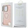 Etui Guess IML Metal Glitter 4G Circle   Triangle MagSafe do iPhone 16 Pro Max różowy na NearMe.pl