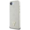 Etui Guess Grained Hot Stamp Peony       Triangle Logo MagSafe do iPhone 16e / 17e beżowy na NearMe.pl