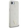 Etui Guess Grained Hot Stamp Peony       Triangle Logo MagSafe do iPhone 16e / 17e beżowy na NearMe.pl