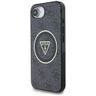 Etui Guess IML Metal Glitter 4G Circle   Triangle MagSafe do iPhone 16e / 17e czarny na NearMe.pl