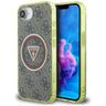 Etui Guess IML Metal Glitter 4G Circle   Triangle MagSafe do iPhone 16e / 17e brązowy na NearMe.pl