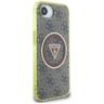 Etui Guess IML Metal Glitter 4G Circle   Triangle MagSafe do iPhone 16e / 17e brązowy na NearMe.pl