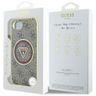 Etui Guess IML Metal Glitter 4G Circle   Triangle MagSafe do iPhone 16e / 17e brązowy na NearMe.pl