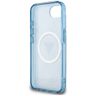 Etui Guess IML Metal Glitter 4G Circle   Triangle MagSafe do iPhone 16e / 17e niebieski na NearMe.pl