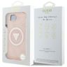 Etui Guess IML Metal Glitter 4G Circle   Triangle MagSafe do iPhone 16e / 17e różowy na NearMe.pl
