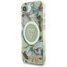 Etui Guess IML Metal Glitter Flowers     Triangle MagSafe do iPhone 16e / 17e zielony na NearMe.pl
