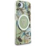 Etui Guess IML Metal Glitter Flowers     Triangle MagSafe do iPhone 16e / 17e zielony na NearMe.pl