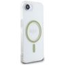 Etui Guess IML Glitter Circle MagSafe do iPhone 16e / 17e przezroczysty na NearMe.pl