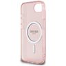 Etui Guess IML Glitter Circle MagSafe do iPhone 16e / 17e różowy na NearMe.pl