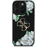 Etui Guess Grained Roses Big 4G logo do  iPhone 16 Pro czarny na NearMe.pl