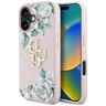 Etui Guess Grained Roses Big 4G logo do  iPhone 16 różowy na NearMe.pl