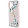 Etui Guess Grained Roses Big 4G logo do  iPhone 16 różowy na NearMe.pl