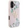 Etui Guess Grained Roses Big 4G logo do  iPhone 16 różowy na NearMe.pl