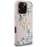 Etui Guess Grained Roses Big 4G logo do  iPhone 16 Pro różowy na NearMe.pl