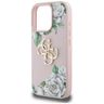 Etui Guess Grained Roses Big 4G logo do  iPhone 16 Pro Max różowy na NearMe.pl
