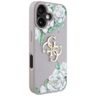 Etui Guess Grained Roses Big 4G logo do  iPhone 16 fioletowy na NearMe.pl